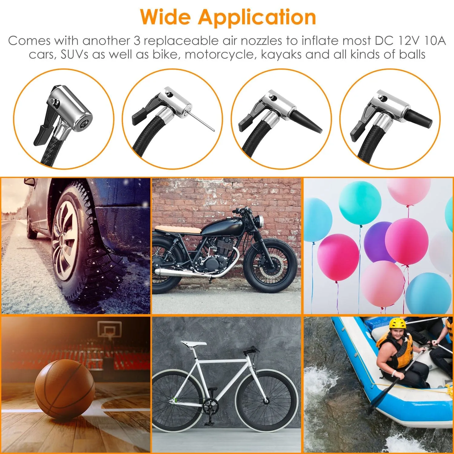 12V Digital Car Air Pump Compressor with LED Light 150 PSI