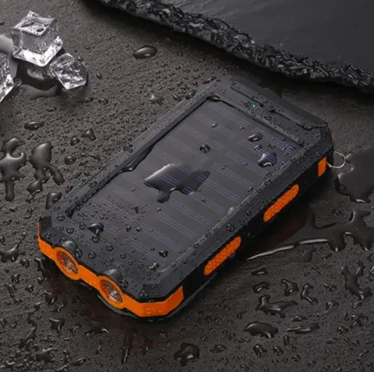 20000Mah Solar Powered Power Bank Flashlight With Compass Pa-14