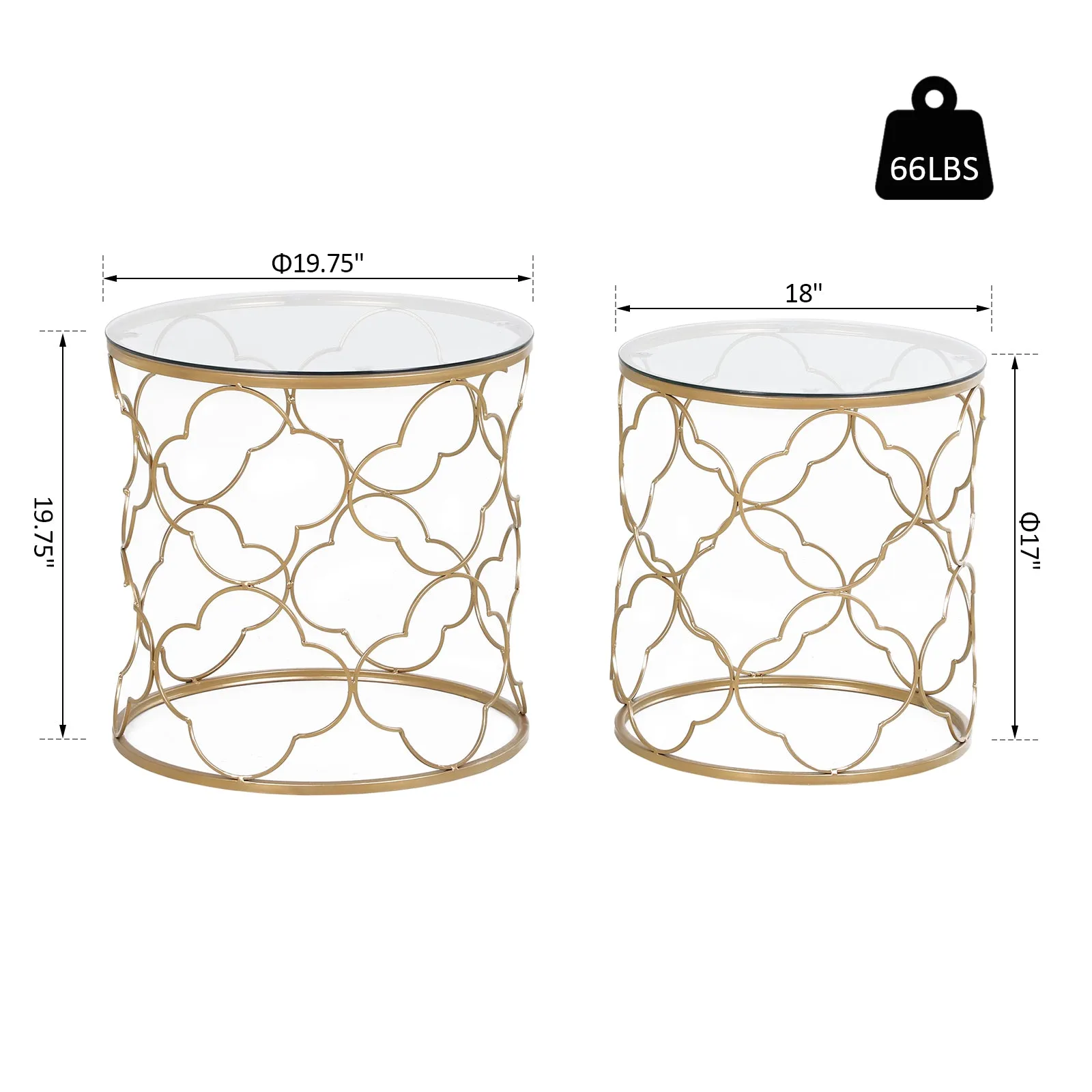 2pc Nesting Coffee Table