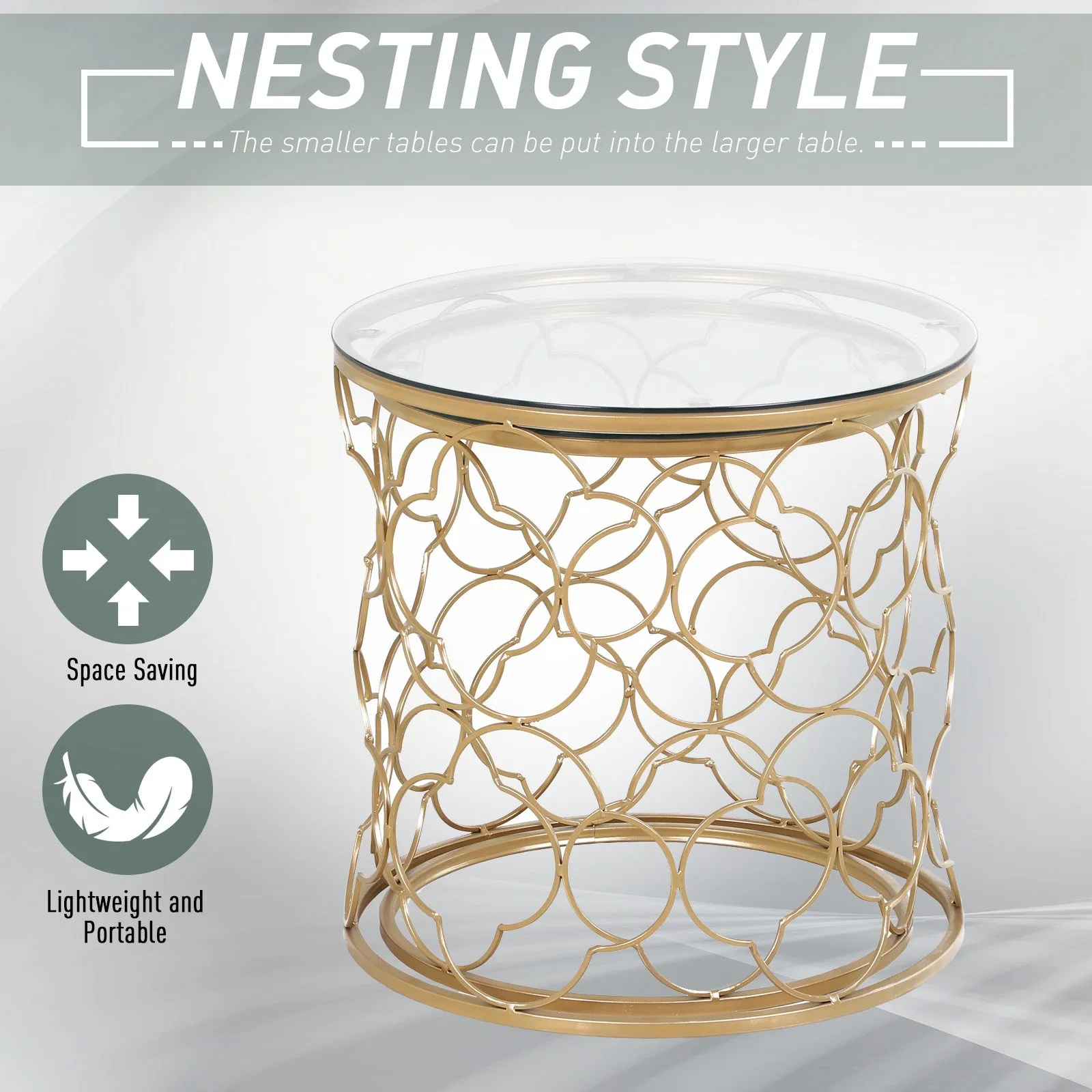 2pc Nesting Coffee Table