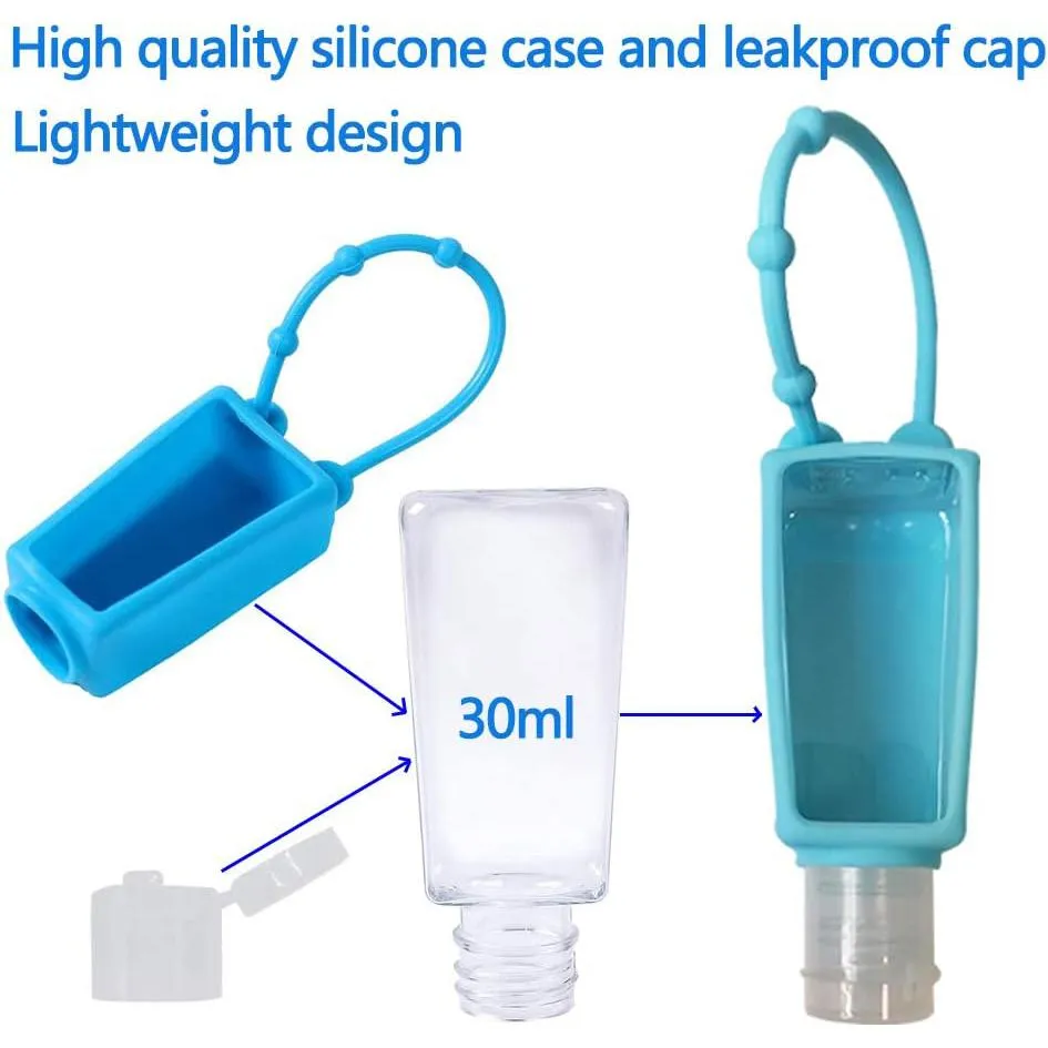 30ml Sanitizer Hand Travel Bottles with Silicone Sleeve