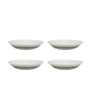 4-Piece Soup Plate Set - Woodland Brown