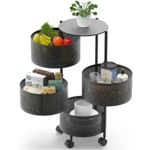 4 Tier Rotating Storage Basket
