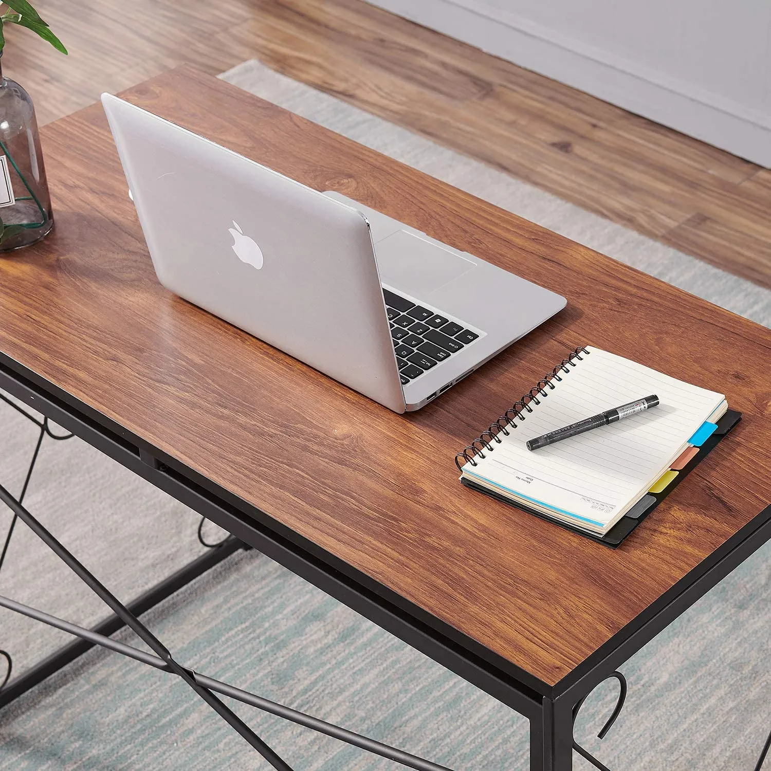 40'' Folding Desk No Assembly Required, Foldable Home Office Computer Table