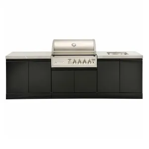 4B-S Series Outside Kitchen Double Side Cabinet, Benchtop with Sink