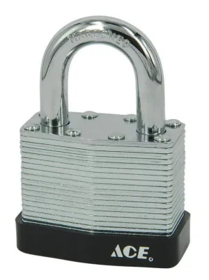 Ace 1-3/8 in. H X 1-3/4 in. W X 1-1/16 in. L Steel Double Locking Padlock Keyed Alike
