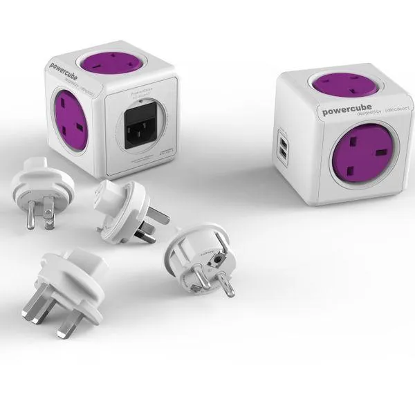 Allocacoc Powercube Rwable USB Trav Apt 4O 2Trvl