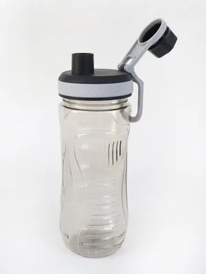 Aqua Sip Sports Transparent Water Bottle Grey