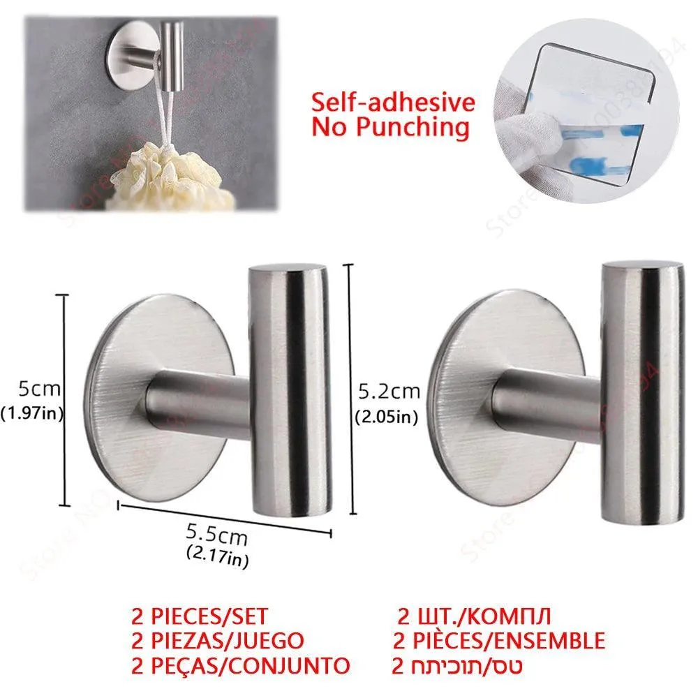 Bathroom Hardware Set with Wall Mount Organizer: Stylish Space-Saving Solution