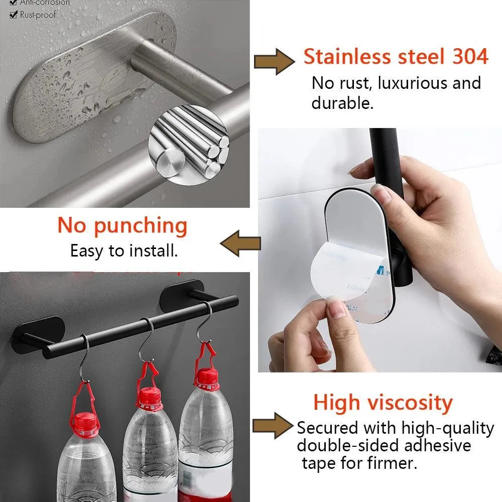 Bathroom Hardware Set with Wall Mount Organizer: Stylish Space-Saving Solution
