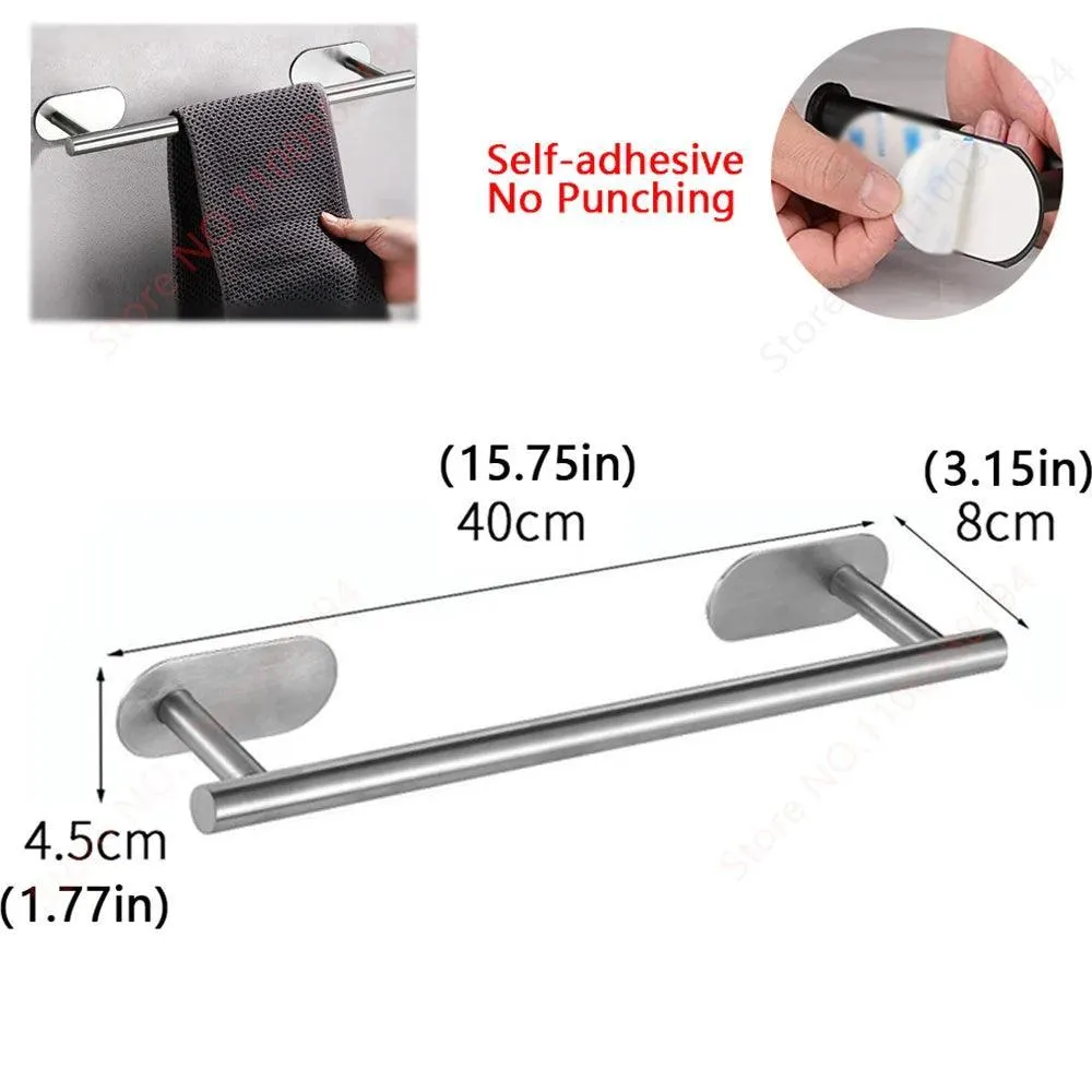 Bathroom Hardware Set with Wall Mount Organizer: Stylish Space-Saving Solution
