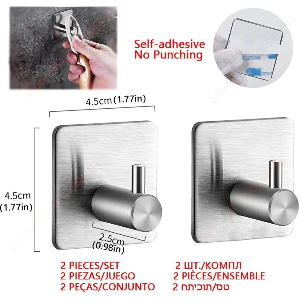Bathroom Hardware Set with Wall Mount Organizer: Stylish Space-Saving Solution