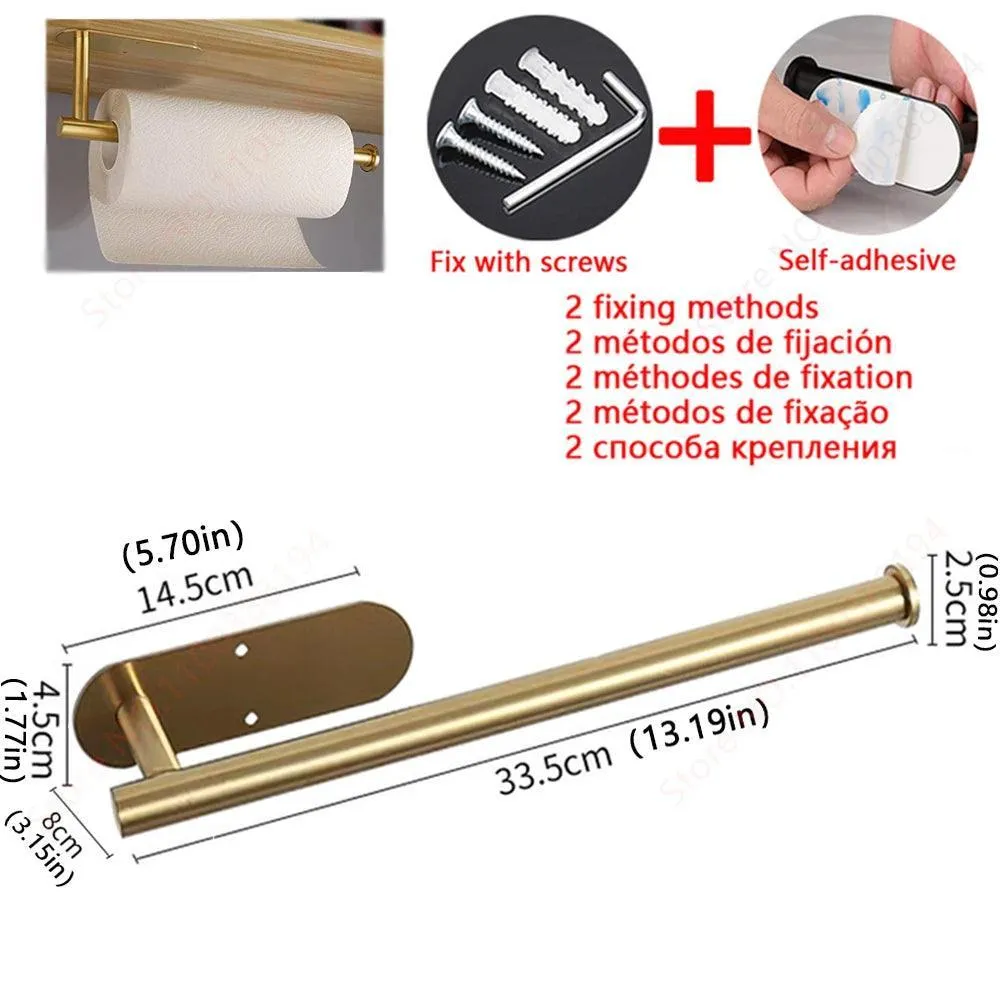 Bathroom Hardware Set with Wall Mount Organizer: Stylish Space-Saving Solution