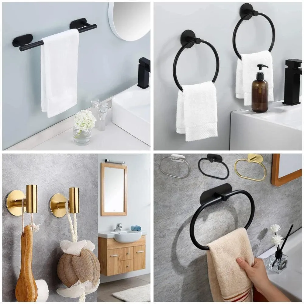 Bathroom Hardware Set with Wall Mount Organizer: Stylish Space-Saving Solution