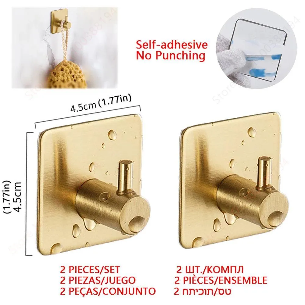 Bathroom Hardware Set with Wall Mount Organizer: Stylish Space-Saving Solution