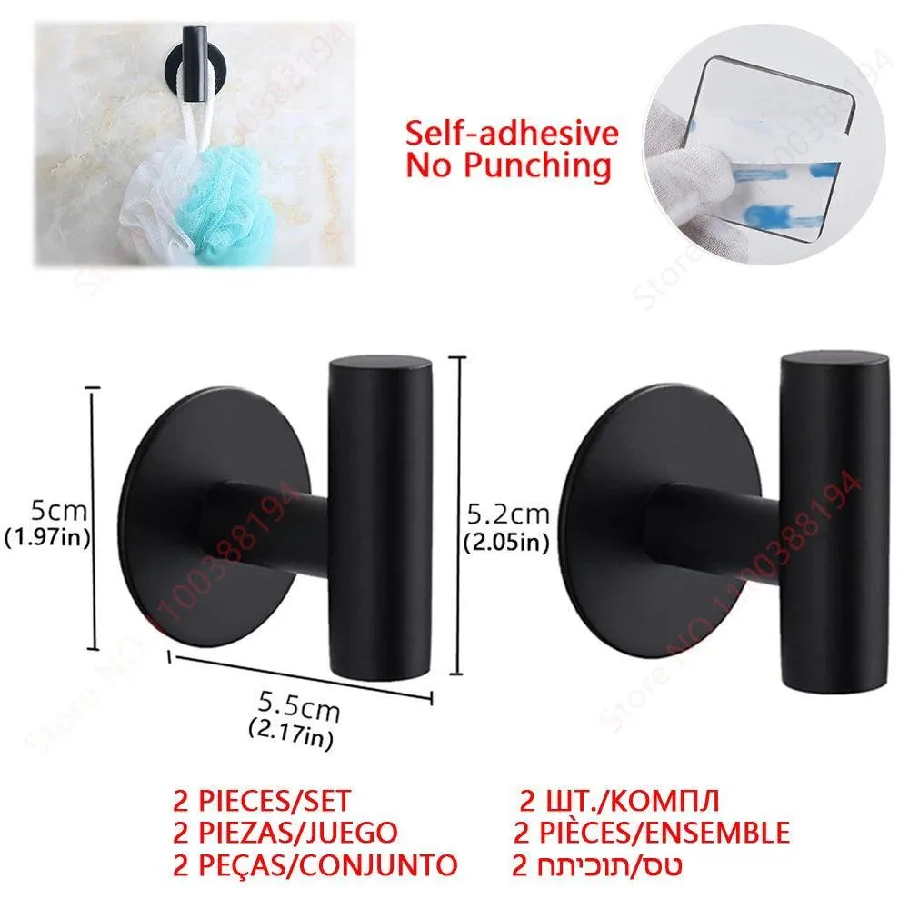Bathroom Hardware Set with Wall Mount Organizer: Stylish Space-Saving Solution