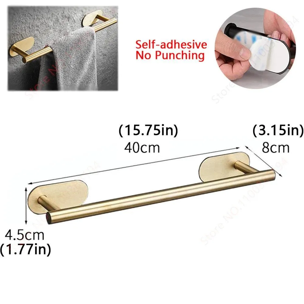 Bathroom Hardware Set with Wall Mount Organizer: Stylish Space-Saving Solution