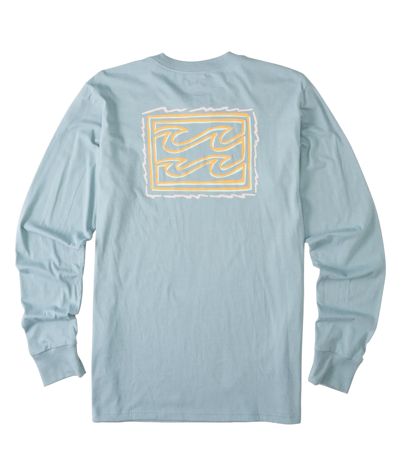Billabong Crayon Wave L/S Tee-Washed Blue