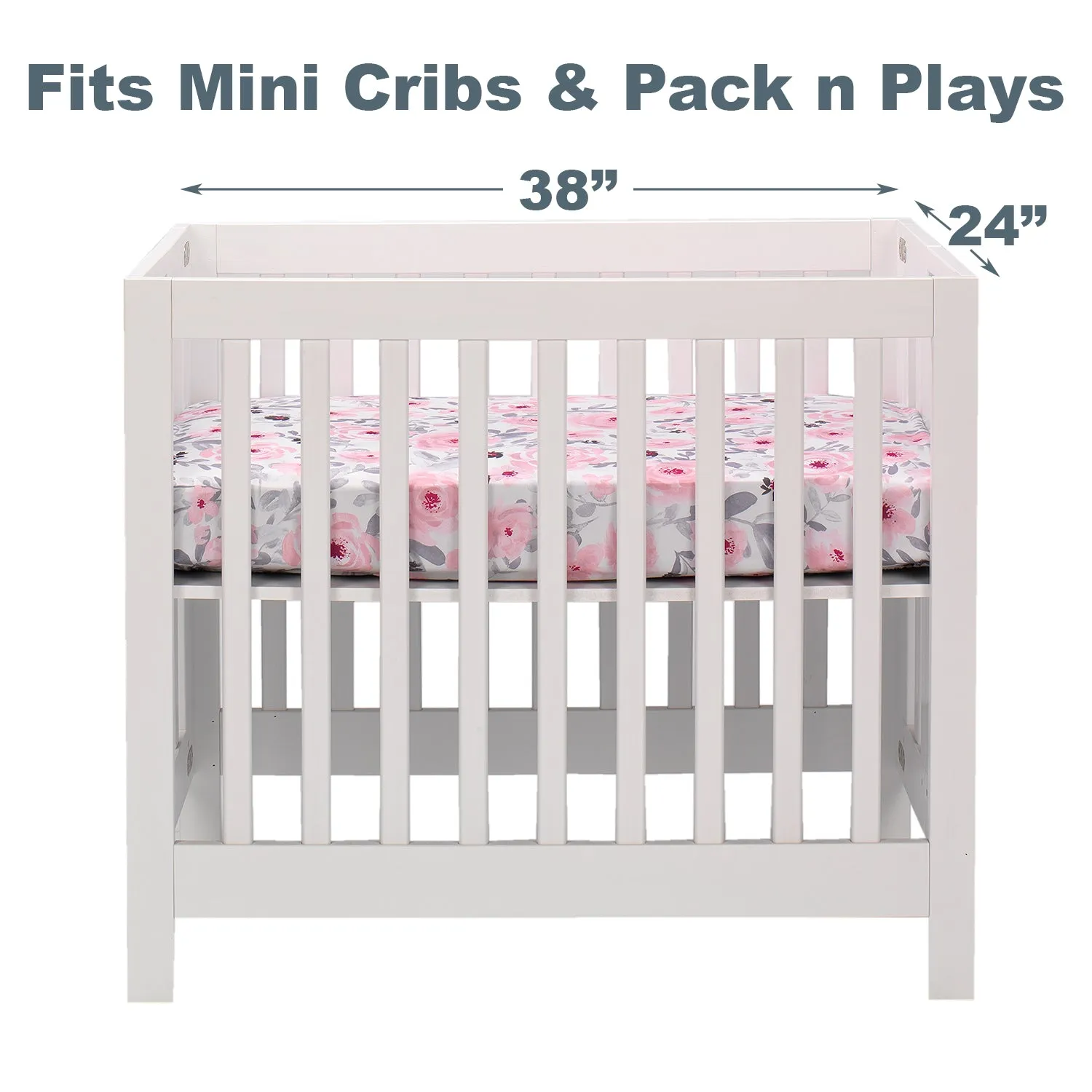 Blossom Fitted Mini Crib Sheet