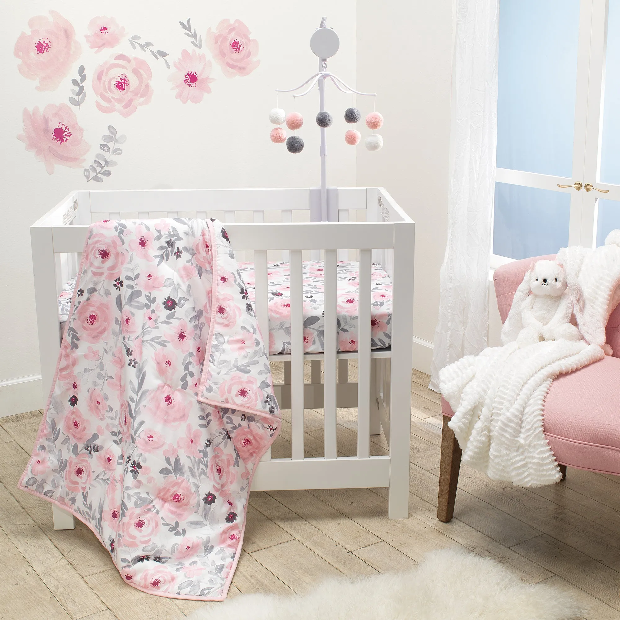 Blossom Fitted Mini Crib Sheet