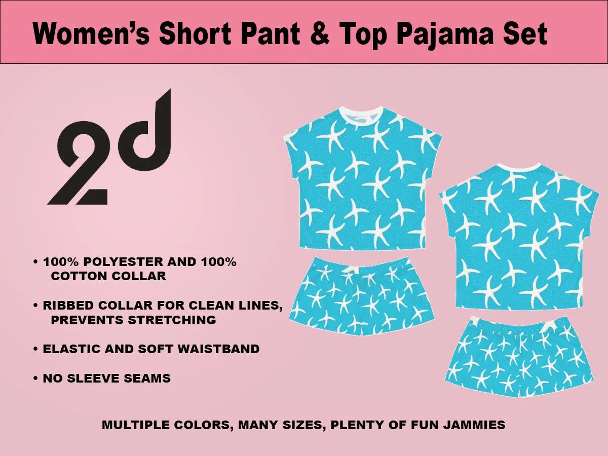 Blue Summer Pajamas, Comfy Chic PJs, Cozy Sleep Jammies, Cool PJs, Cute Jammies, Sleep in Comfort, Soft Loungewear, Summertime Slumber