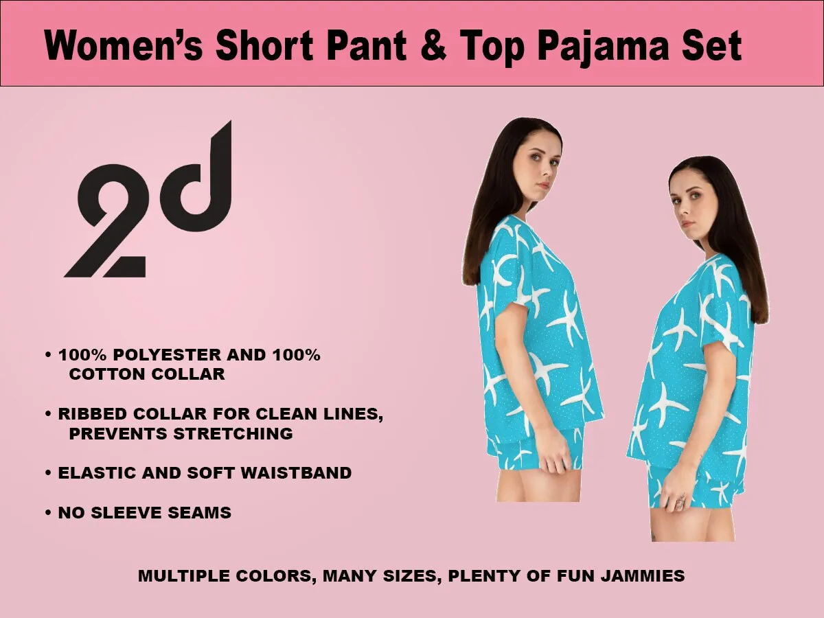 Blue Summer Pajamas, Comfy Chic PJs, Cozy Sleep Jammies, Cool PJs, Cute Jammies, Sleep in Comfort, Soft Loungewear, Summertime Slumber