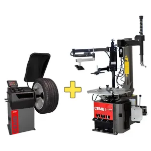 Cemb EZ10 Balancer   SM825 Electric Tire Changer w/ Press Arm COMBO
