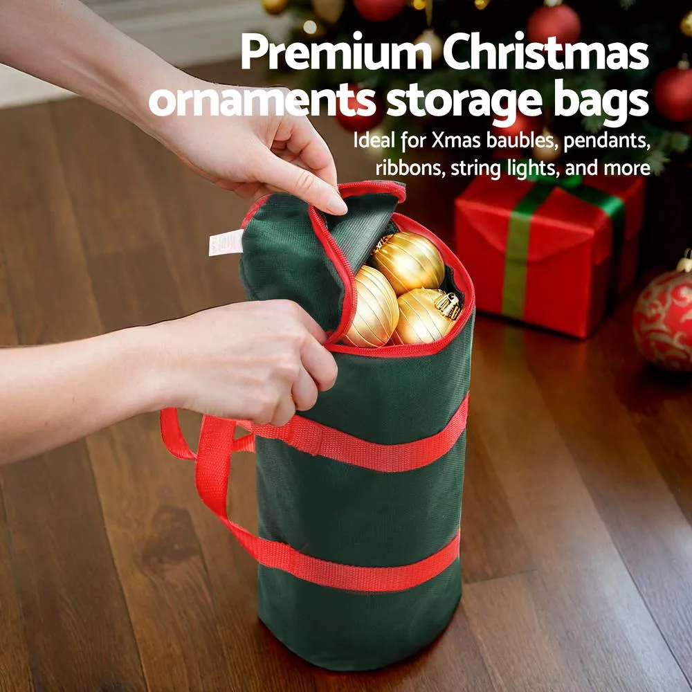 Christmas Baubles Storage Bag Xmas Ornaments Bag Container - Green