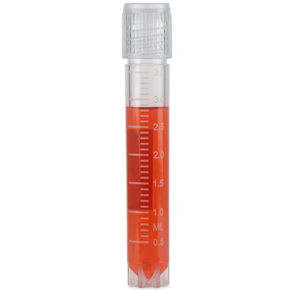 Cryogenic Vials Diamond Essentials, Exteral Threads, Conical Bottom, Self-Standing, Sterile
