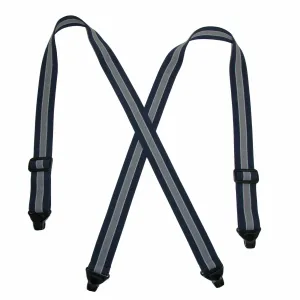 CTM® Men's Elastic Plastic Clip-End TSA Compliant Airport Suspenders
