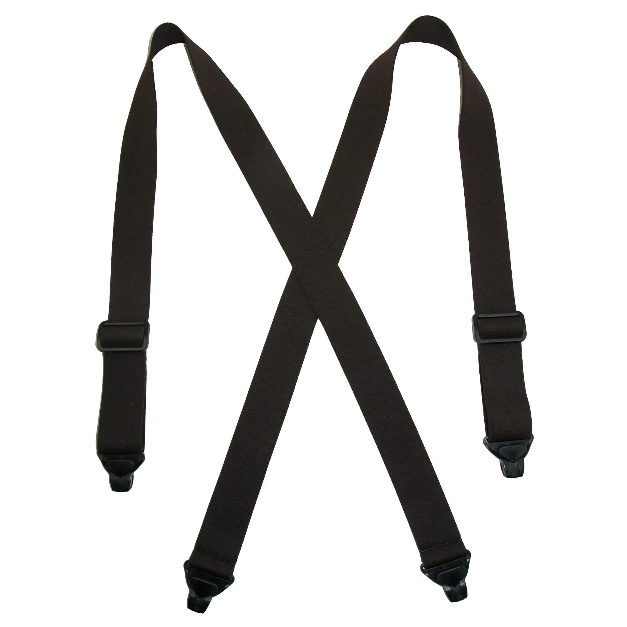 CTM® Men's Elastic Plastic Clip-End TSA Compliant Airport Suspenders