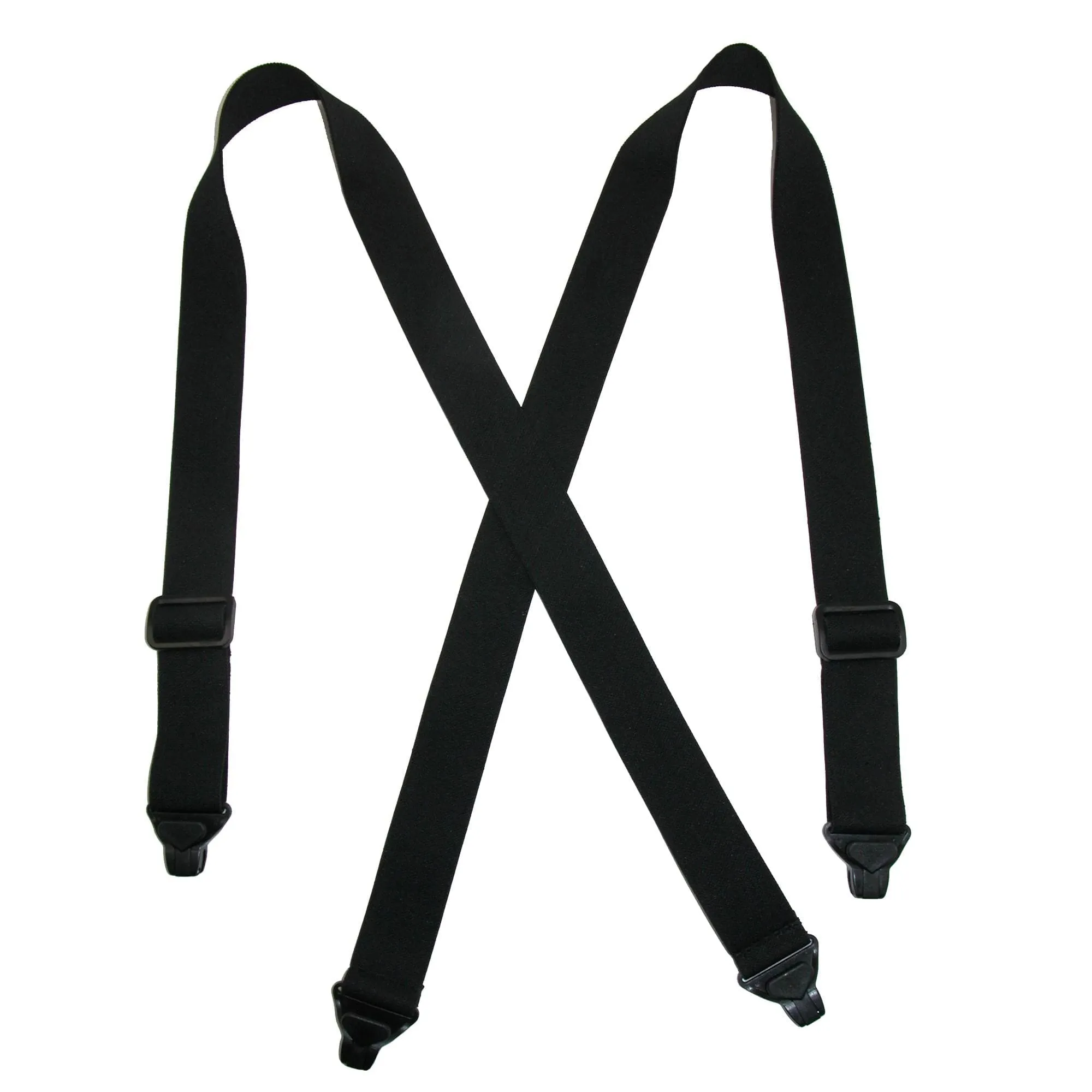 CTM® Men's Elastic Plastic Clip-End TSA Compliant Airport Suspenders