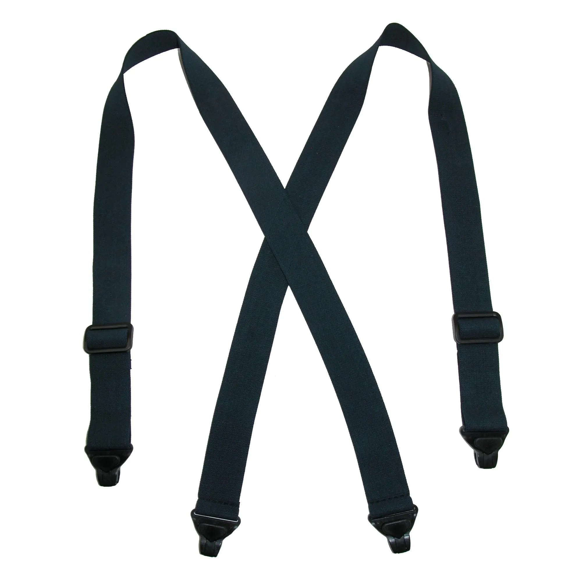 CTM® Men's Elastic Plastic Clip-End TSA Compliant Airport Suspenders