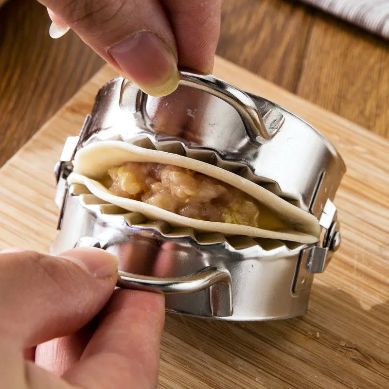 Dumpling Tools Jiaozi Maker Mould Eco-Friendly Pastry Stainless Steel Kitchen Tools Dough Cutter for Kitchen Making Tools