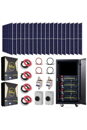 EG4 | Complete Off-Grid Solar Kit - 13,000W 120/240V Output / 48VDC [20.5kWh EG4-LifePower4 Lithium Powerwall] 48VDC   7,560 Watts of Solar PV |