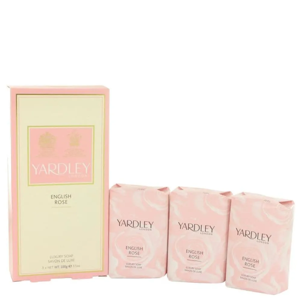 English Rose Yardley 3 x 3.5 Oz Luxury Soap by Yardley London for Women - 104 Ml
