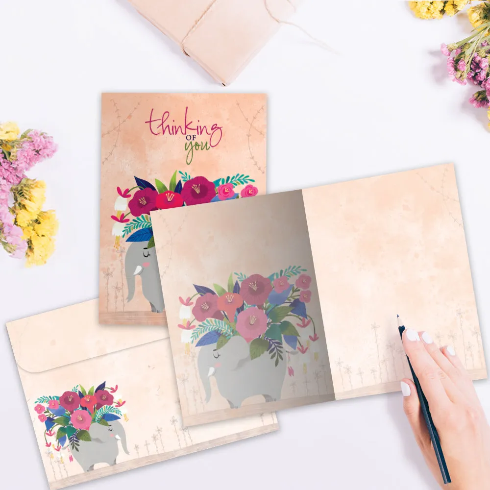 Floral Bouquet Elephant