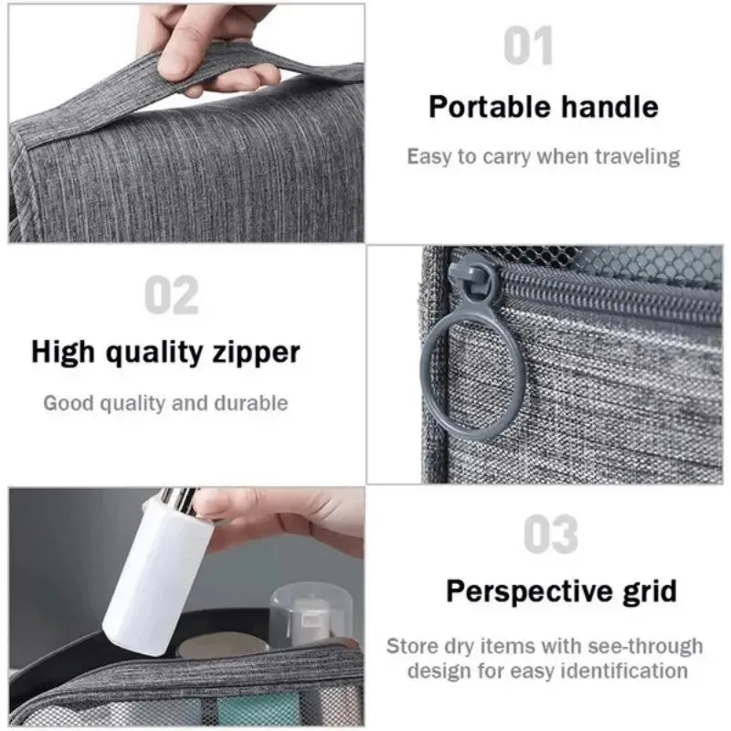 Foldable Bathroom Makeup Hanging Storage Bag for Travel Business