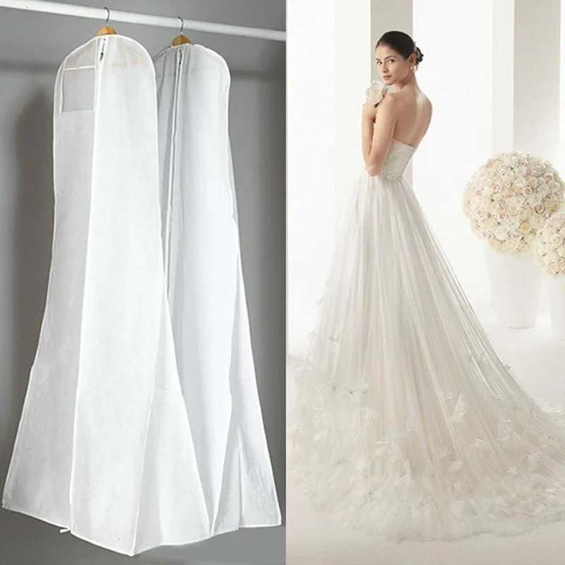 Foldable Handbag White Dust Cover Garment Bags | Bridelily