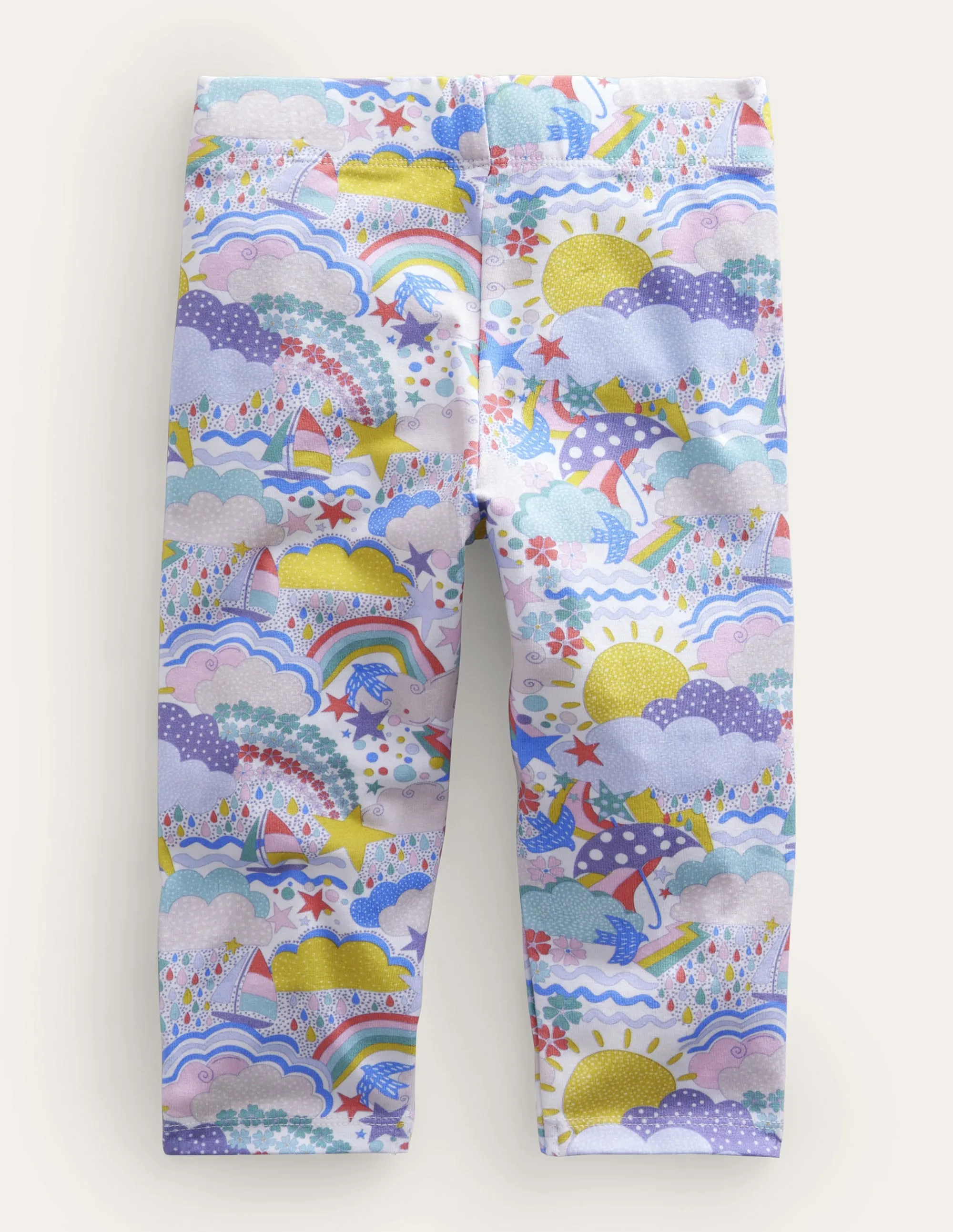 Fun Cropped Leggings-Multi Weather