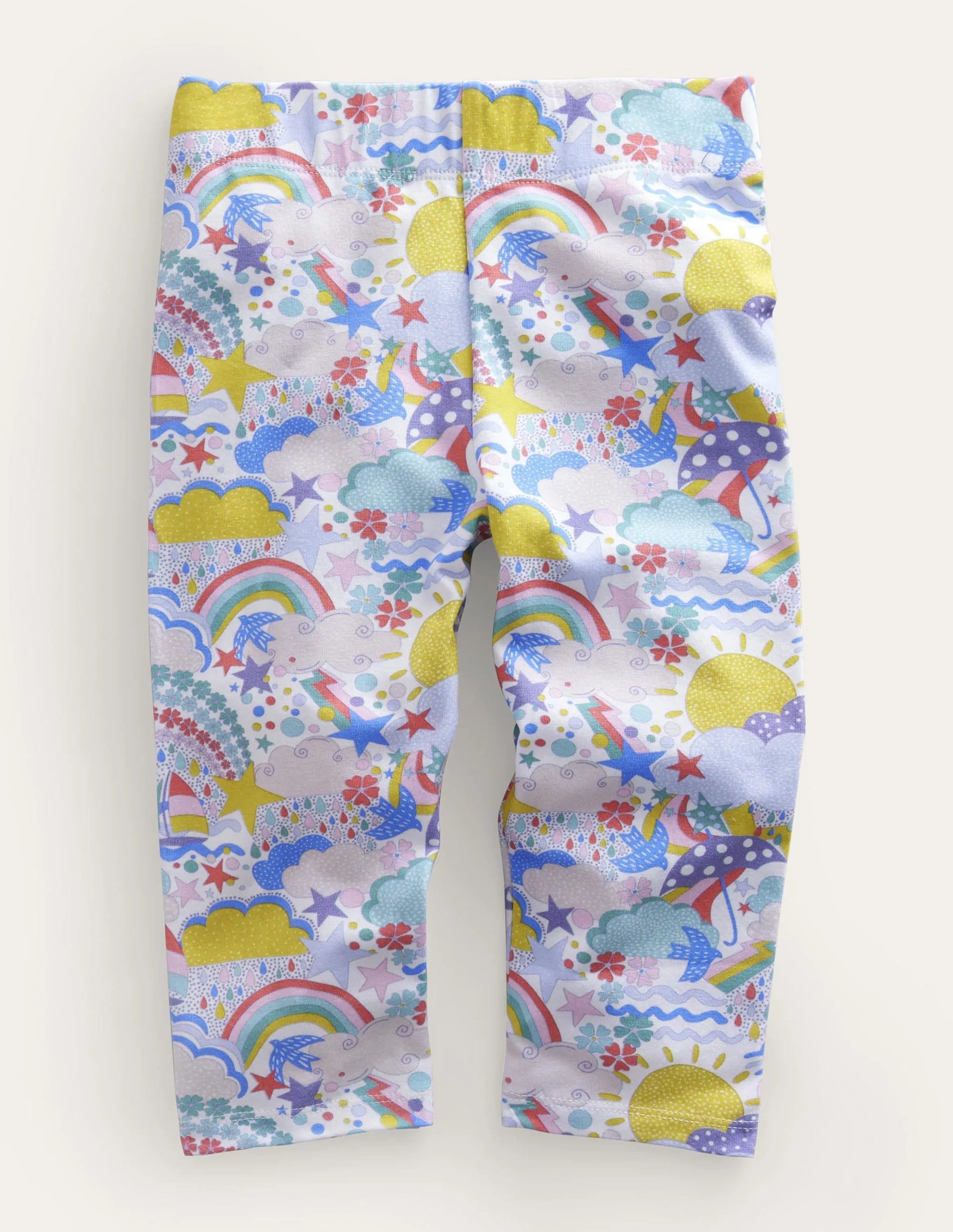 Fun Cropped Leggings-Multi Weather