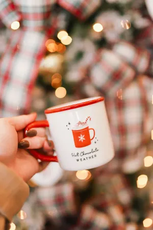 Hot Chocolate Weather Stoneware Mug