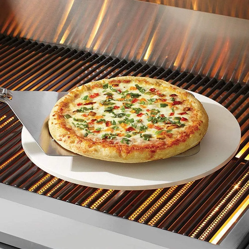 Humos 15-Inch Pizza Stone, GW Apron & BBQ Gloves Bundle