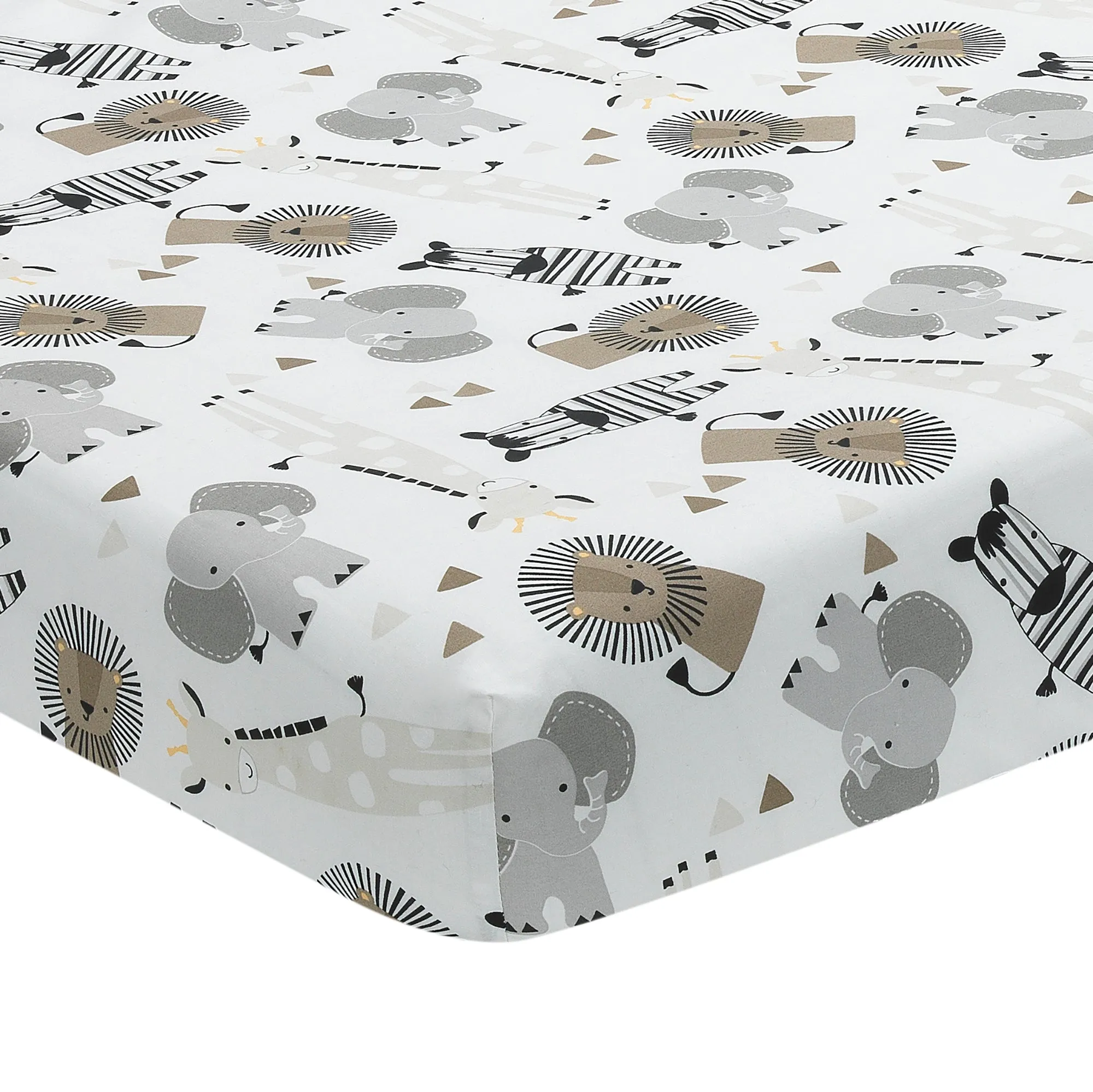 Jungle Safari Fitted Mini Crib Sheet