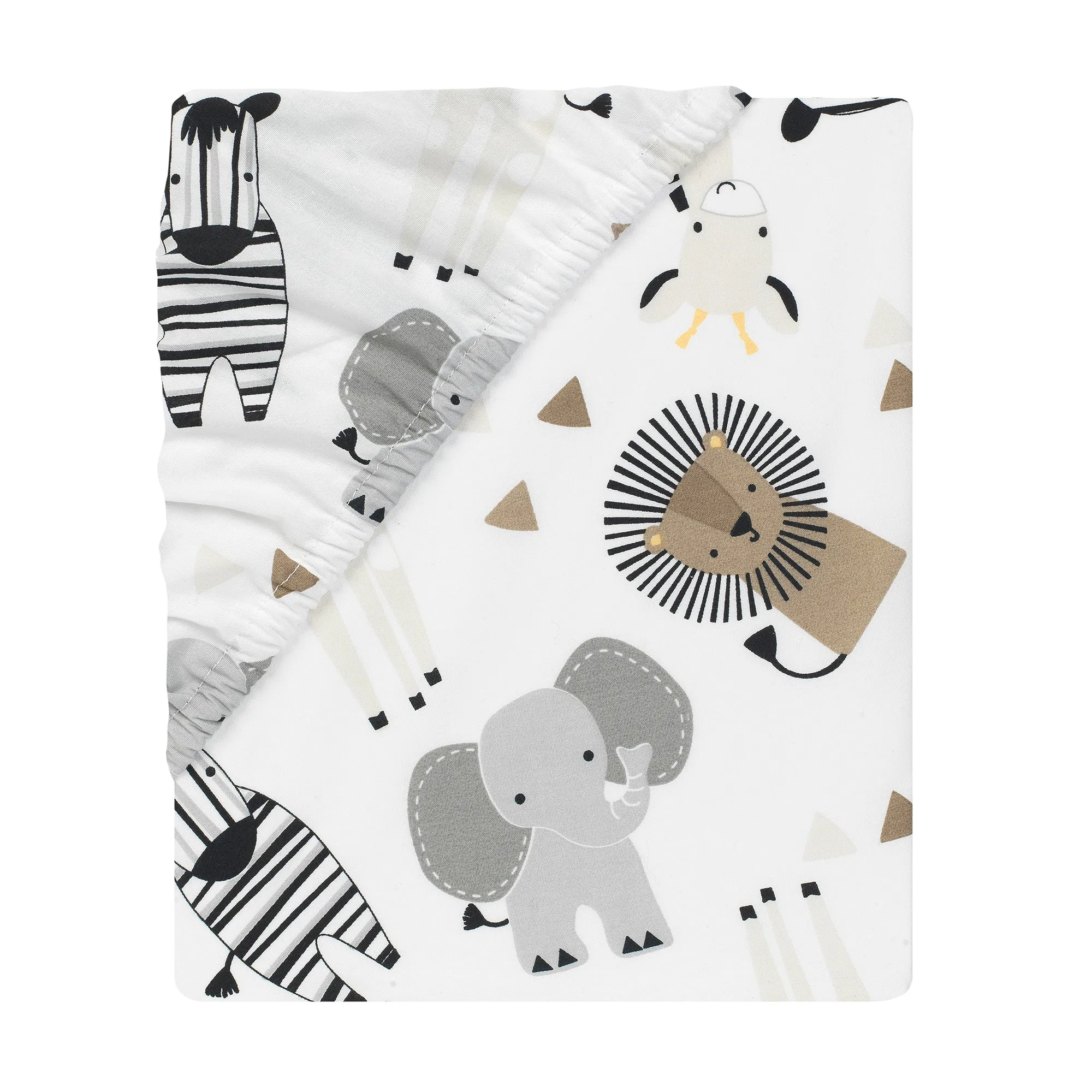 Jungle Safari Fitted Mini Crib Sheet