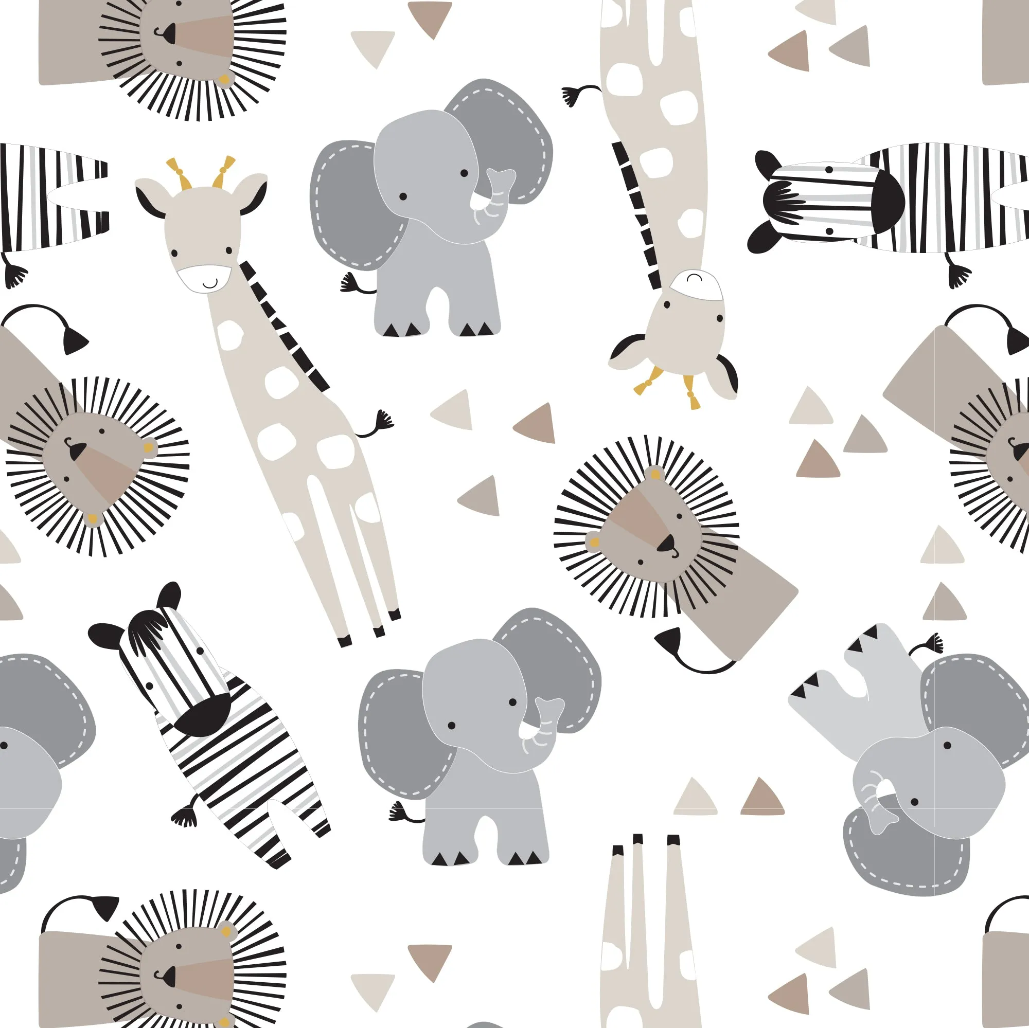 Jungle Safari Fitted Mini Crib Sheet