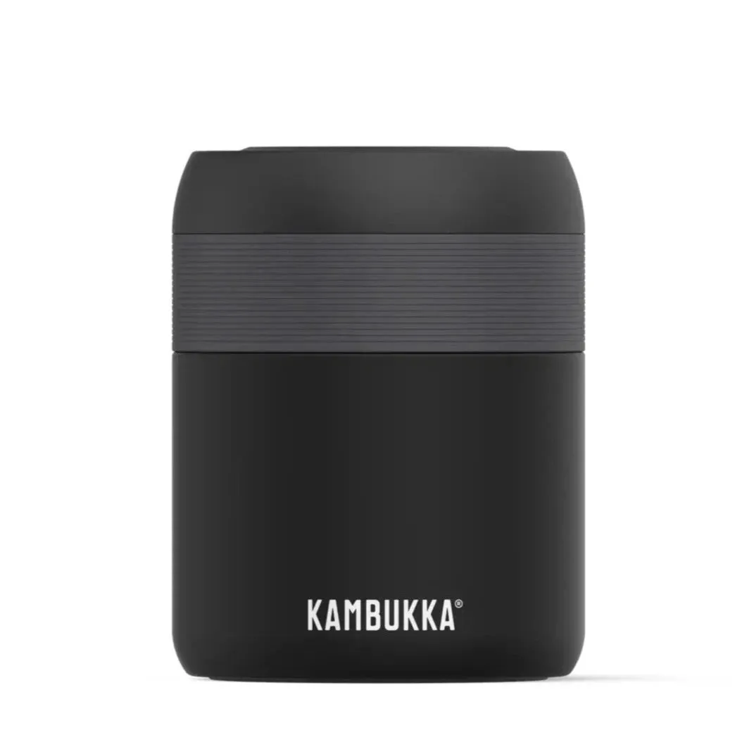 Kambukka Bora Food Jar - 600ml - Black