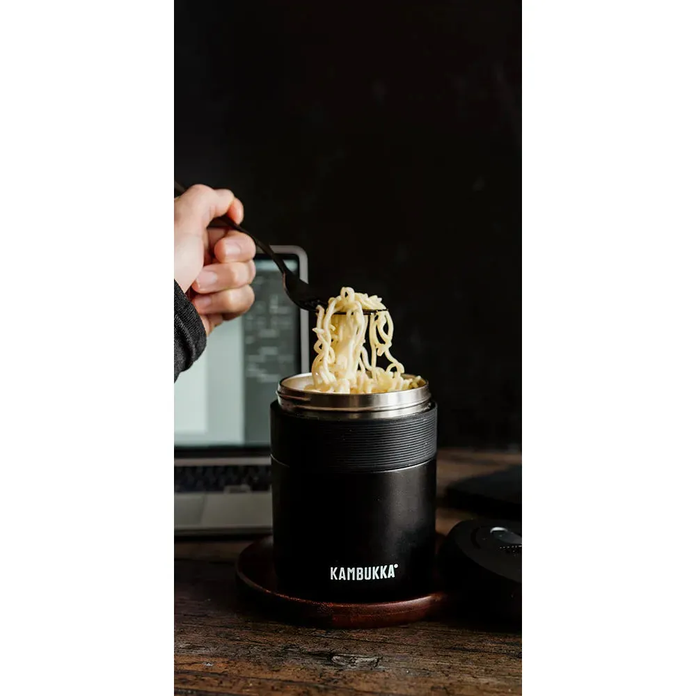Kambukka Bora Food Jar - 600ml - Black