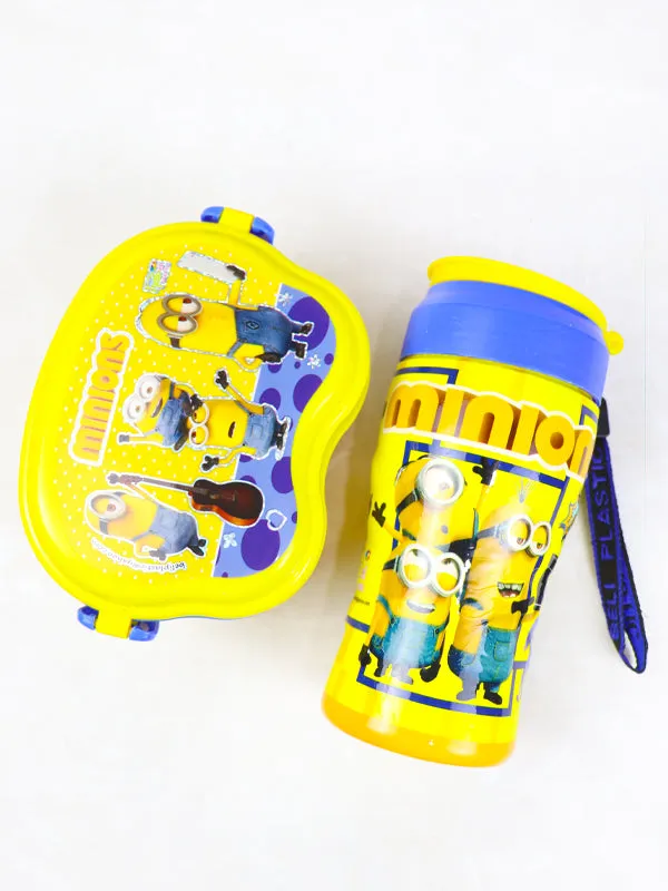 Kids Lunch Box & Water Bottle Minnion Gift Box