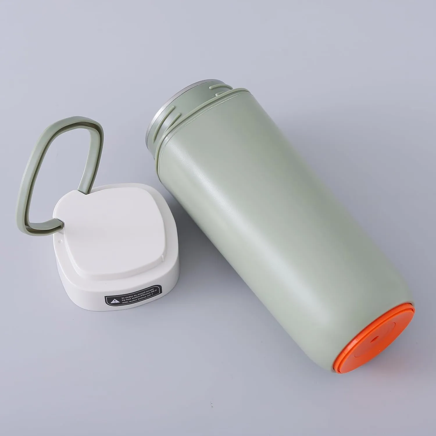 Kuber Industries Pack of 4 Anti-Fall Insulated Coffee Tumbler with Suction Bottom | Leak-Proof Stainless Steel Tumbler | Coffee Tumbler with Lid and Handle | 480 ML | Green